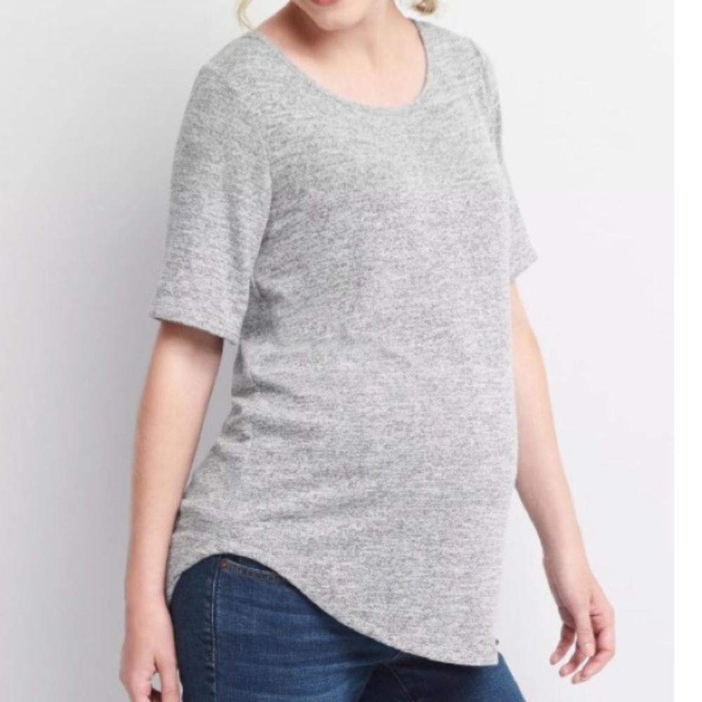 Gap Maternity softspun knit tie-back tee